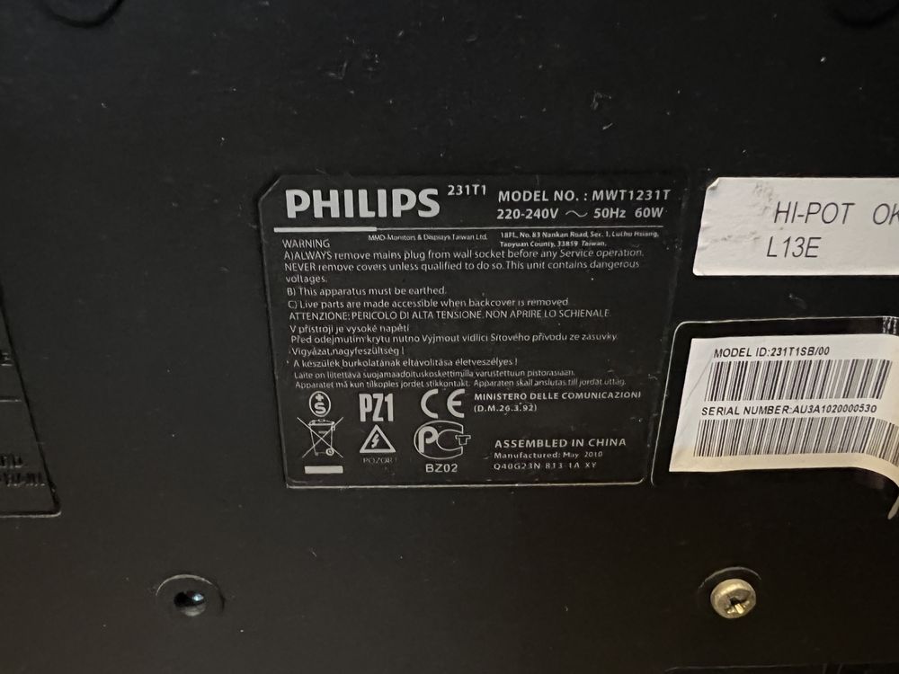 Monitor komputerowy TV Philips 231T1