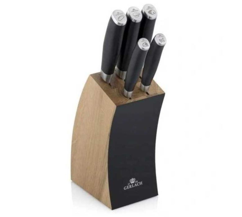 Nowy Zestaw 5 Noży Gerlach Deco Black