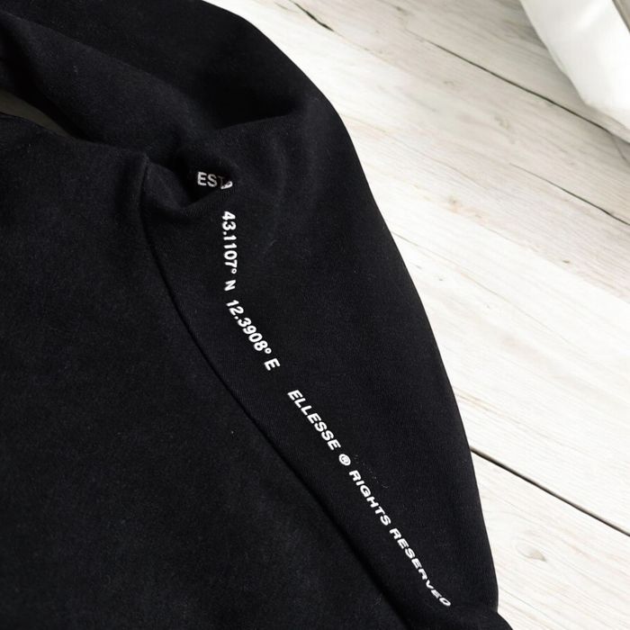 Ellesse klasyczna czarna bluza damska rozpinana z kapturem bawełna