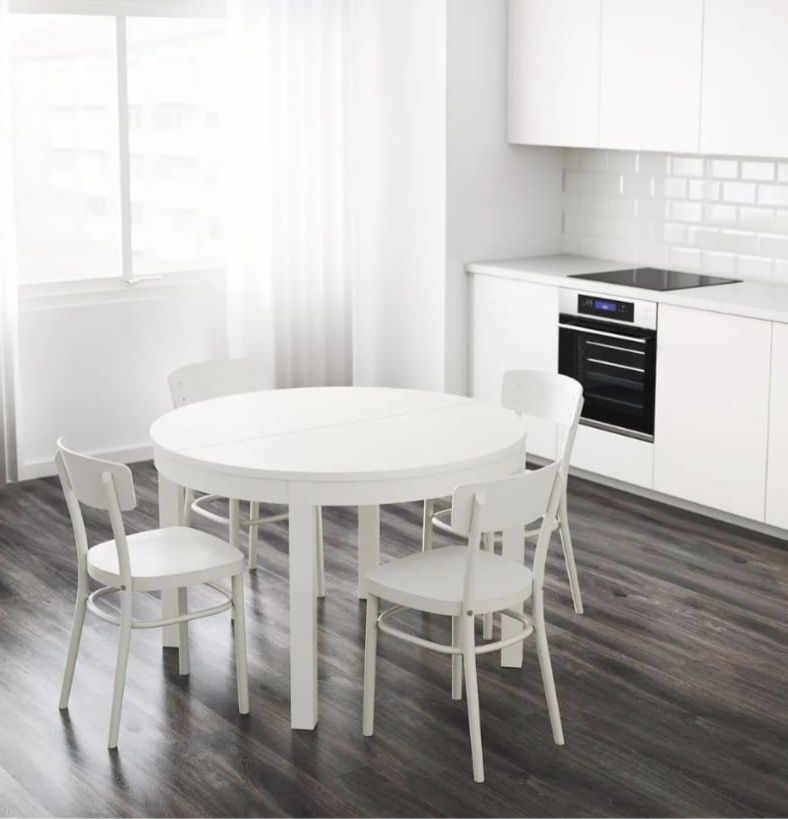 Stół IKEA rozkładany 115/166 wysokość 74cm okrągły