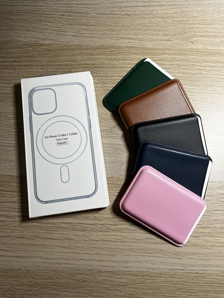 Capa+Carteira Magsafe para iPhone 12/13/14/15/16 Mini Pro Plus Pro Max