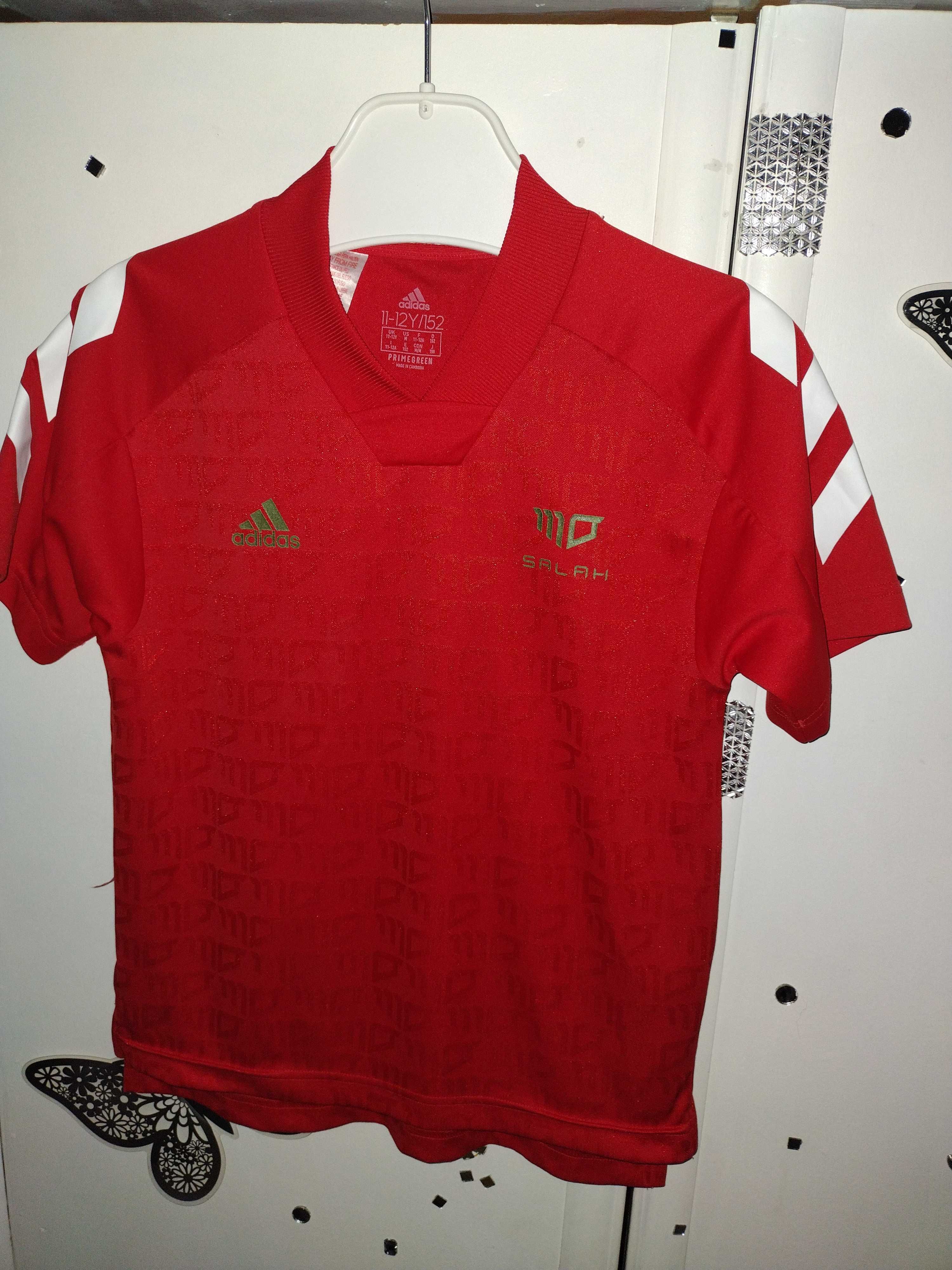 Koszulka funkcyjna Adidas Salach Czerwony Złoty Biały