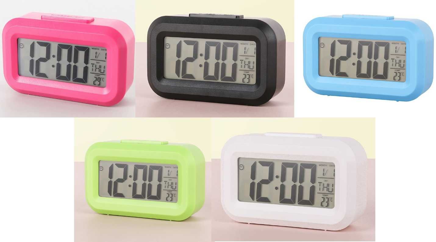 DOL-2108 Часы LED будильник с подсветкой, календарем и температурой