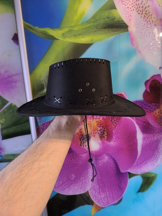 Новая шляпа ковбойская чёрного цвета с Olx доставкой+ 50 гривен