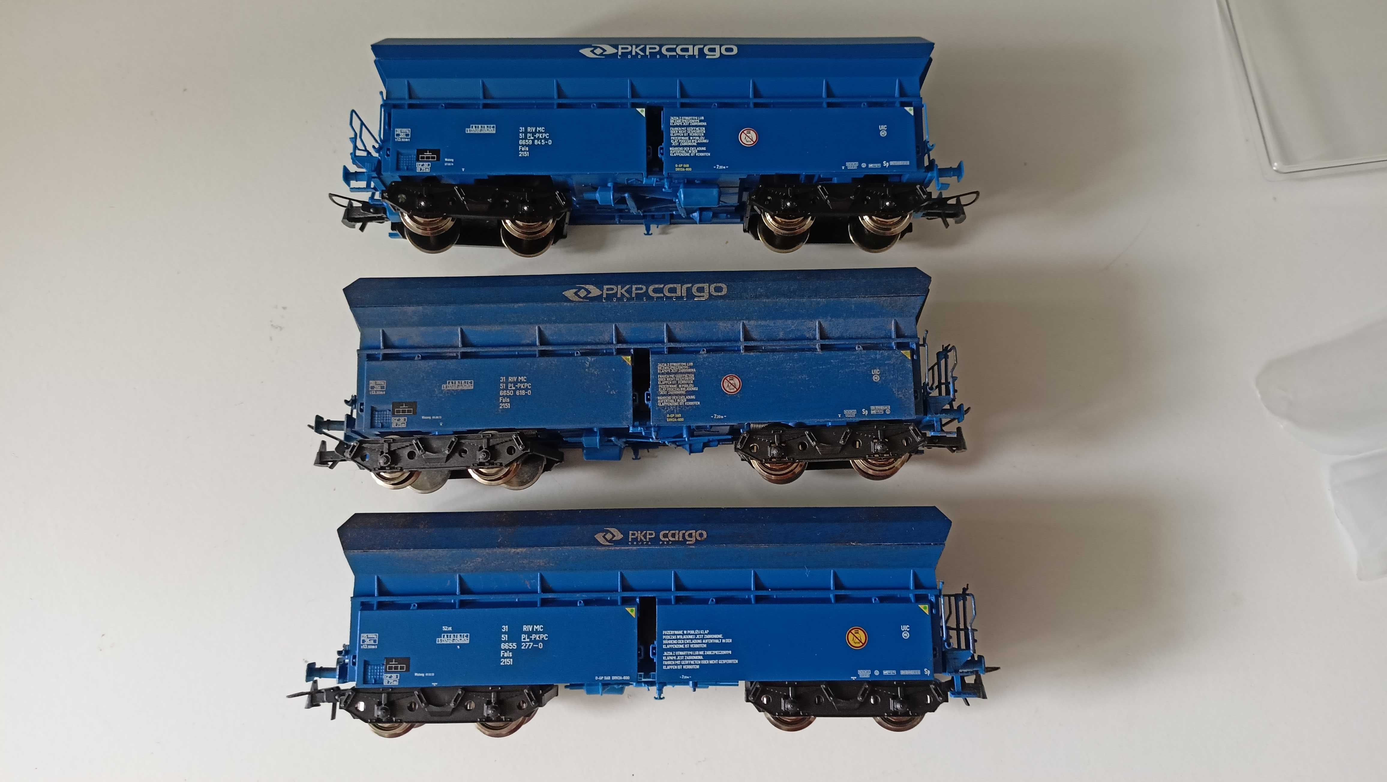 3 Set wagonów samowyładowczych Roco 76078 PKP Cargo H0