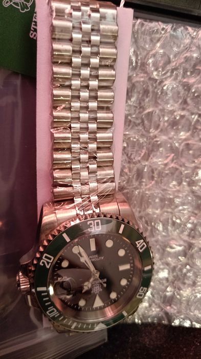 Часы Steeldive 1953. Submariner Hulk. Дайверы механика NH35 japan.