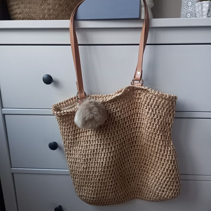 Torba na lato plażę słomkowa torebka