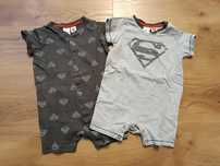 2pak krótkie rampersy Superman 68 H&M