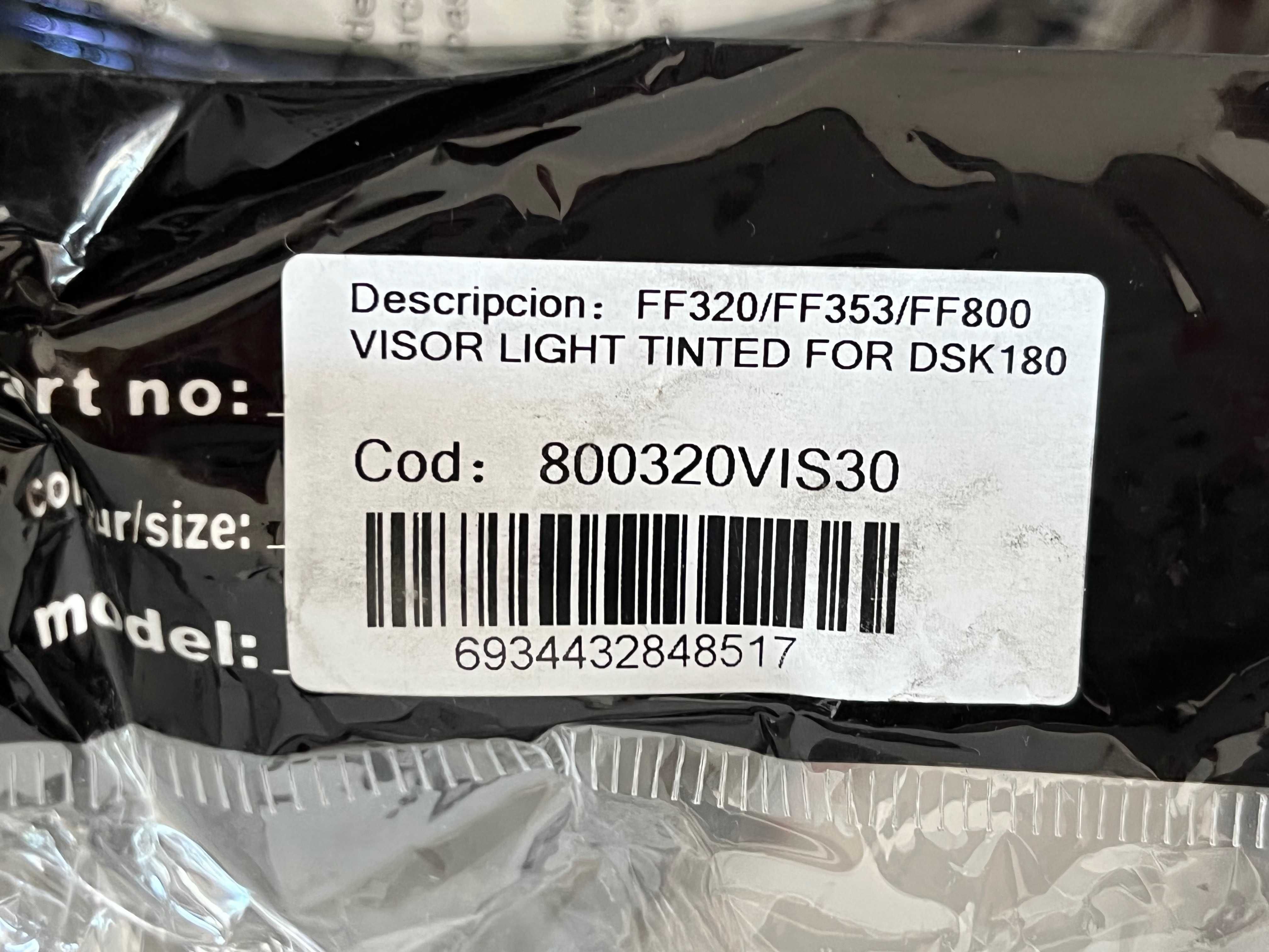 Viseiras NOVAS Originais capacete LS2 ff320/ff353/ff800.Escura/Iridium