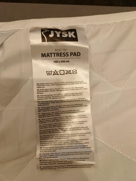 mata ochronna na materac JYSK BASIC T40 o wymiarach 140 x 200.