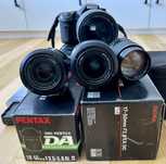 Pentax K20D + Sigma dc 17-50 2.8 + obiektywy kit