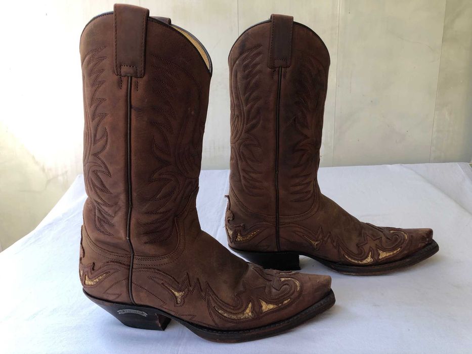 Кожаные ковбойские сапоги Sendra (Испания),женский размер
