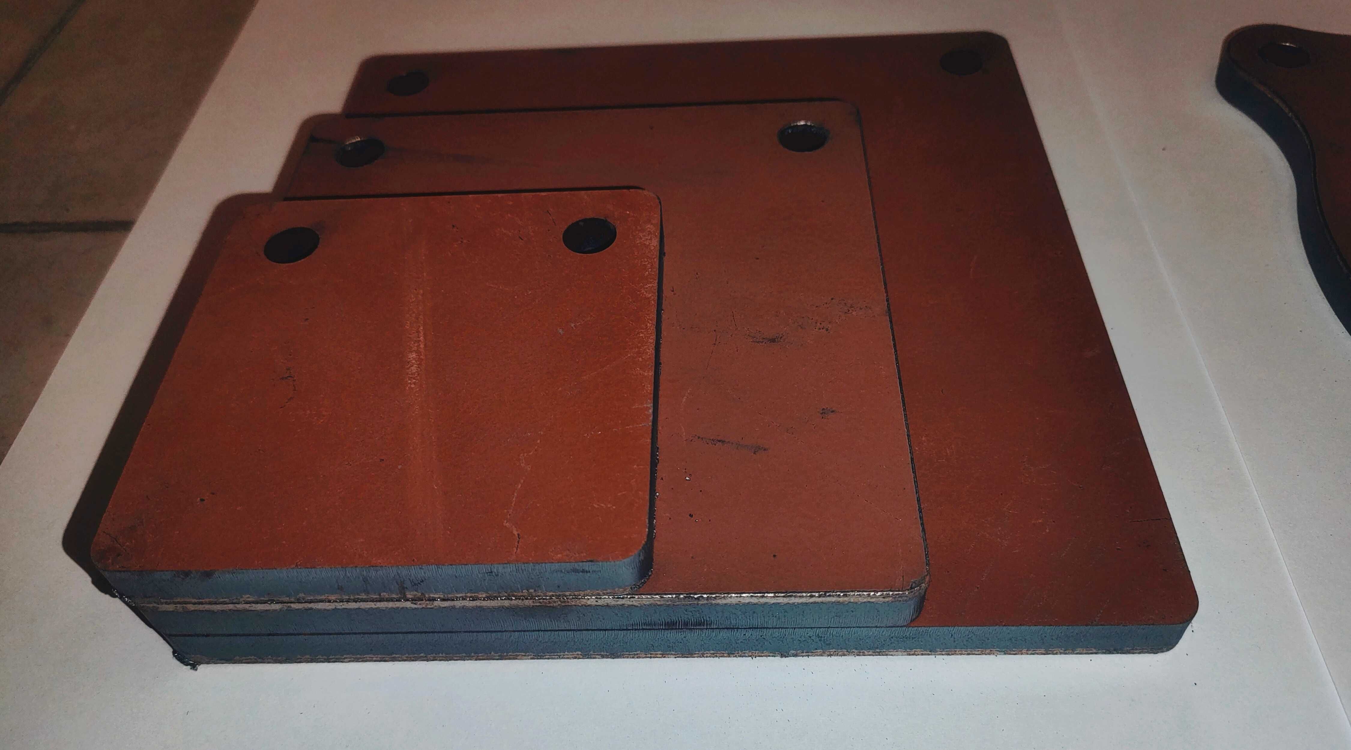Zestaw 3 sztuki gong popper cel strzelecki HARDOX 600 12mm kwadrat