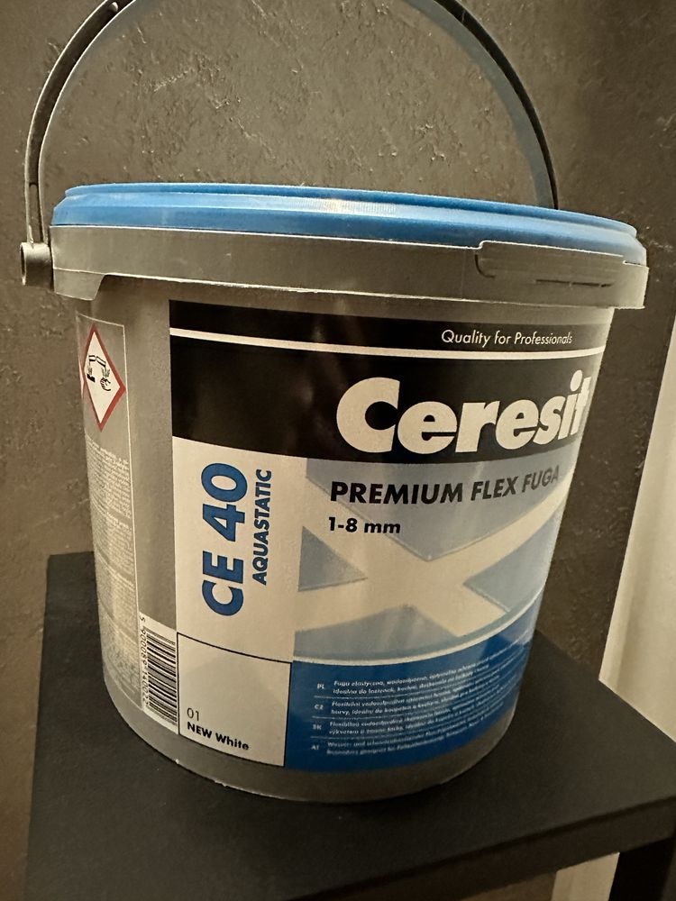 Fuga elastyczna Ceresit CE40 5kg biała white NOWA!