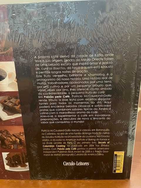 Livros Paixão pelo café e Paixão pelo chocolate(NOVOS)