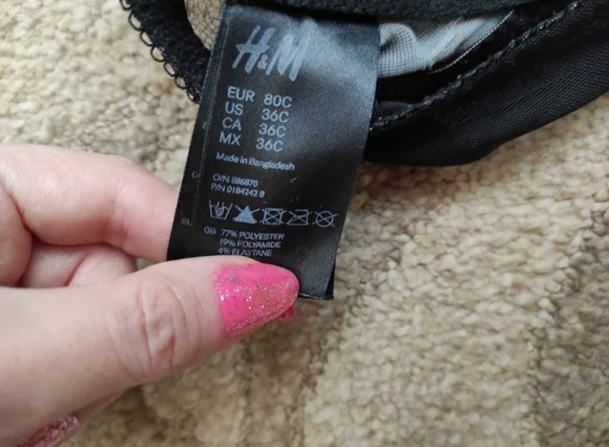 Biustonosz z koronką h&m 80C