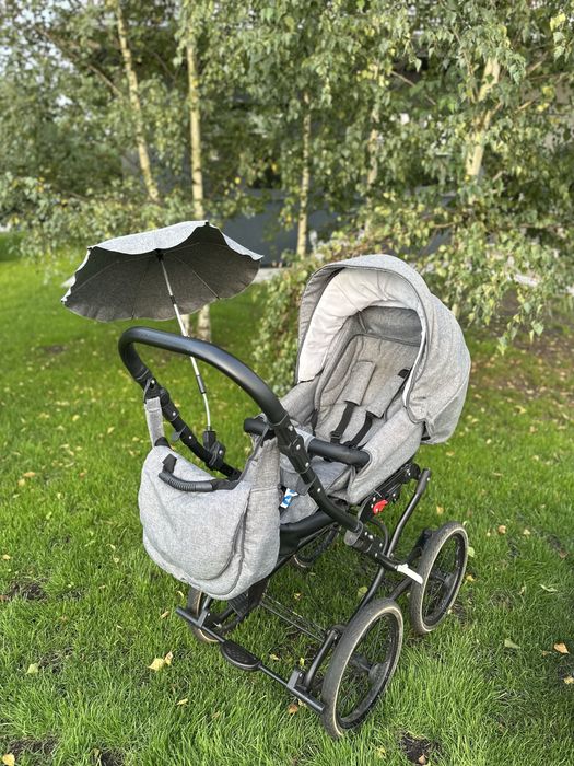 Wózek viko wiklinowy 3w1