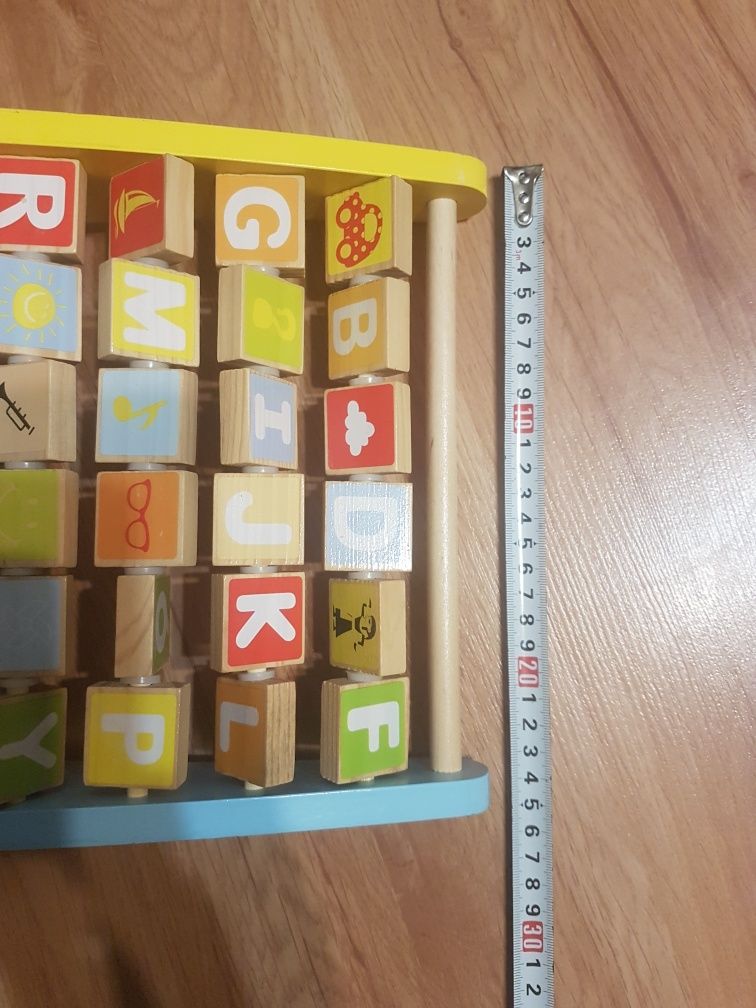 Zabawka drewniana dla dziecka edukacyjna alfabet