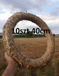 10szt 40cm Wianek słomiany podkład stroik ze słomy okrągły baza wianki