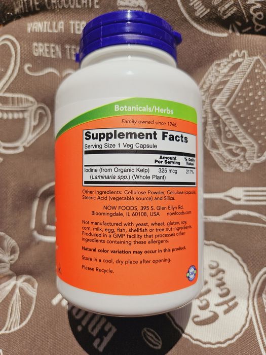 Now foods Kelp келп йод водорості підтримка щитовидної залози 150 325