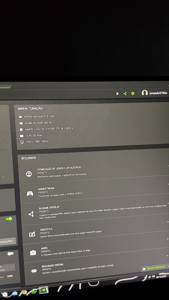 Pc gamer, I3 9100f com uma gtx 1650