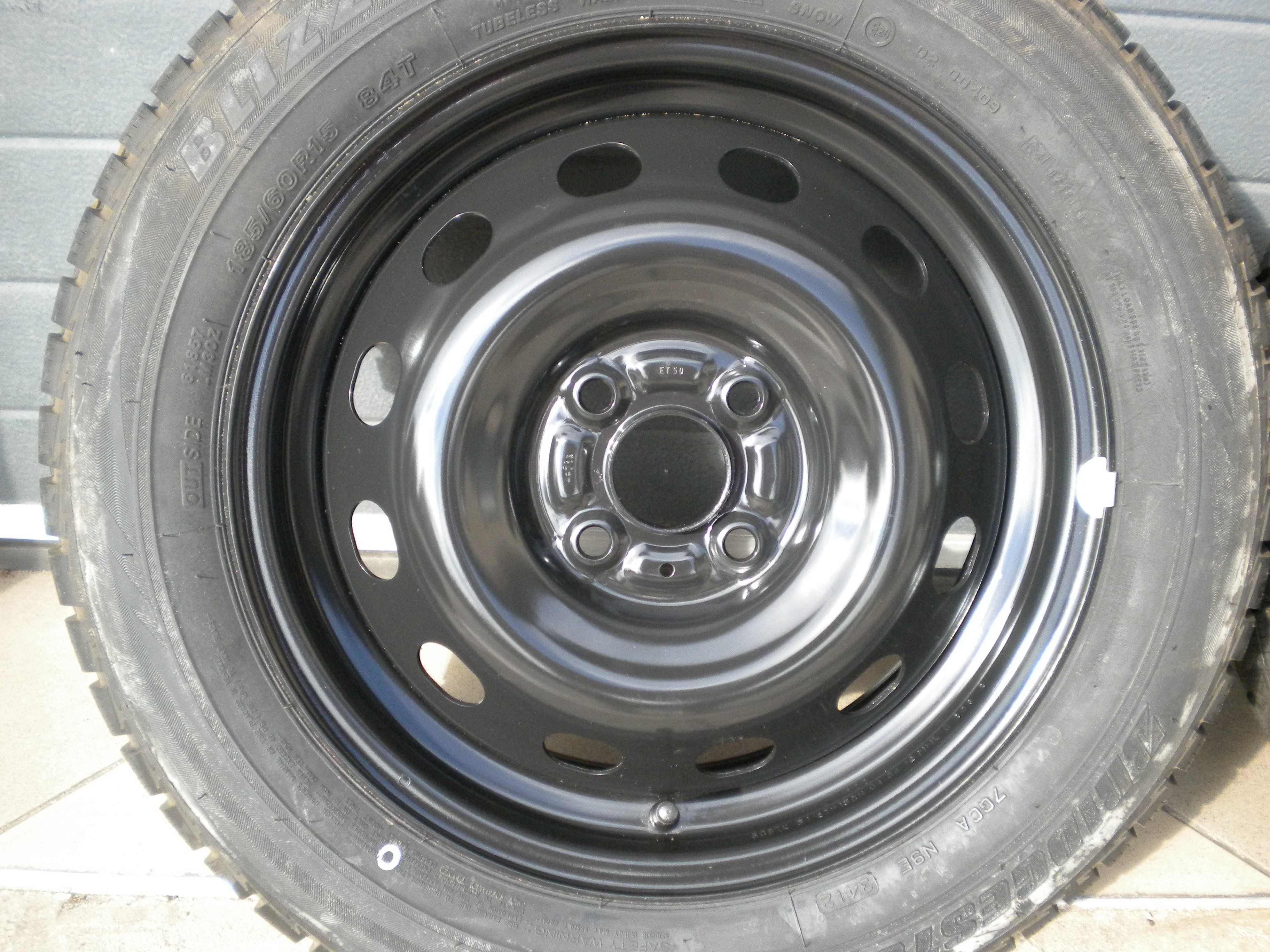 Koła zimowe stalowe 15 4x100 fabryczne Opel Agila Suzuki Splash