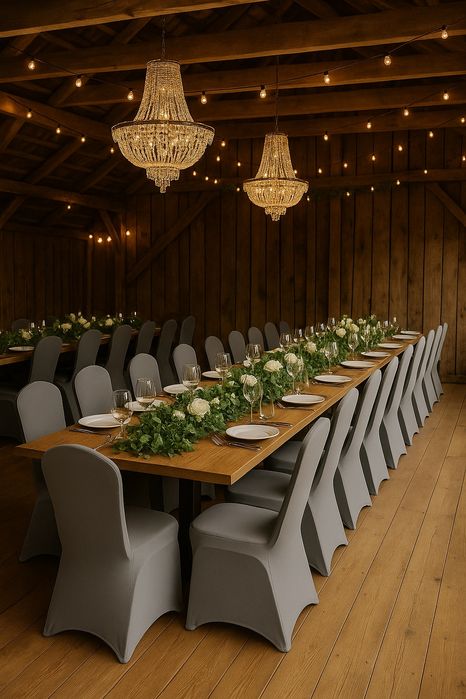 Pokrowce na krzesła popielate  ,ciemno szare,  beżowe