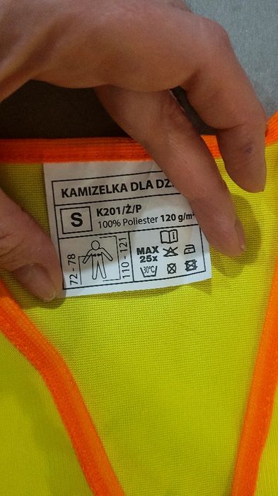 Kamizelka bezpieczeństwa odblaskowa dla dzieci