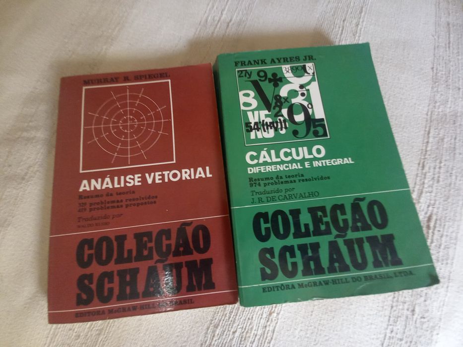 Dois livros da Coleção Schaum por sete euros