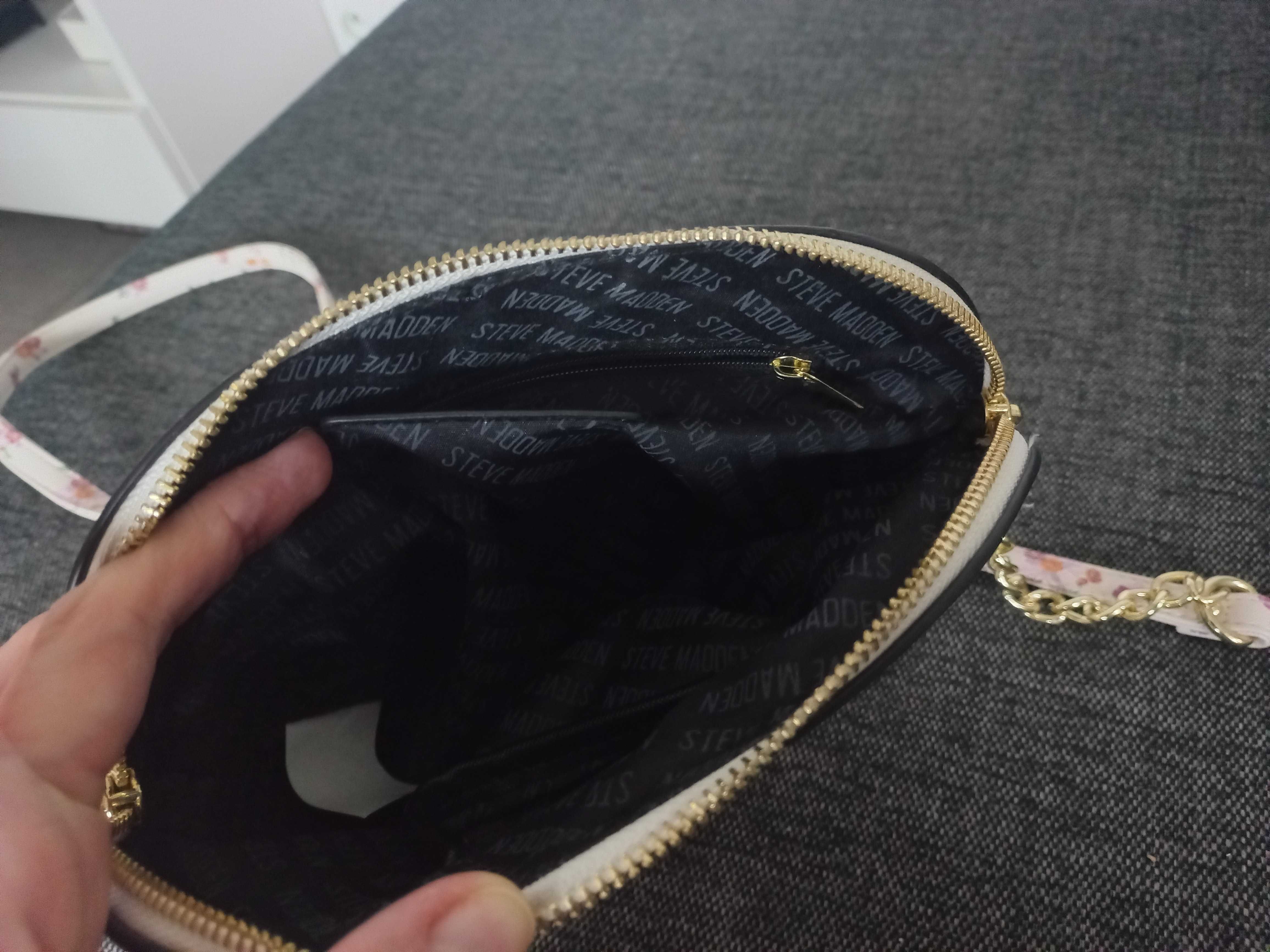 Torebka damska Steve Madden beżowa w kwiatki