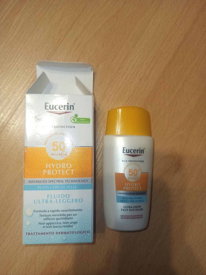 Eucerin Sun Hydro Protect SPF 50+ Ultralekki fluid 50 ml nawilżający
E
