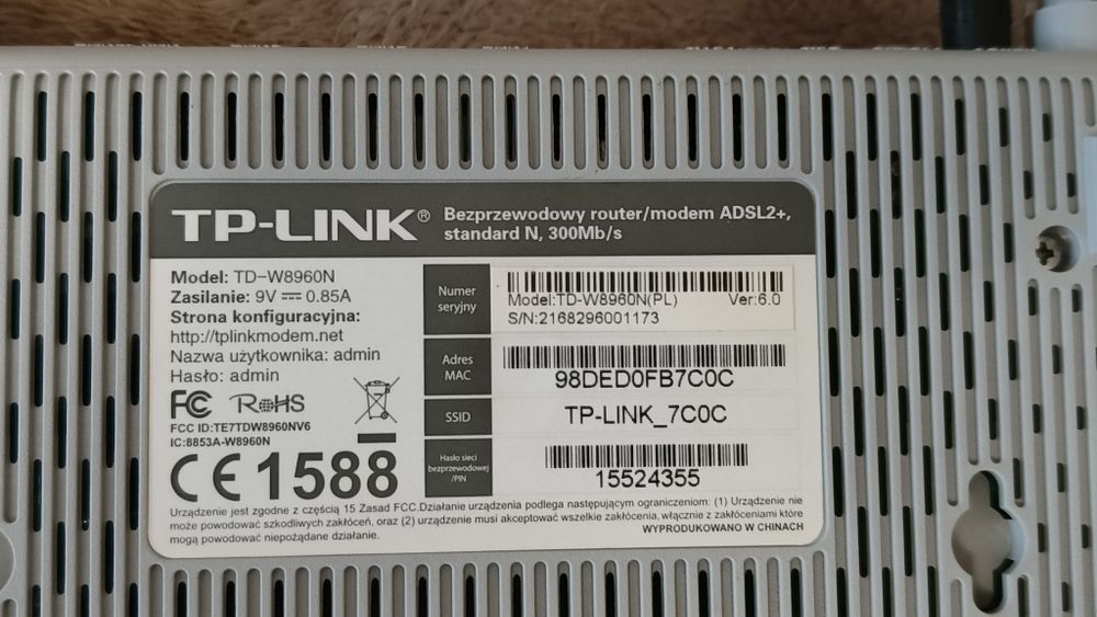 Router TP-Link TD-W8960N