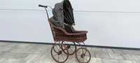 Zabytkowy wózek dla lalek dziecięcy vintage
