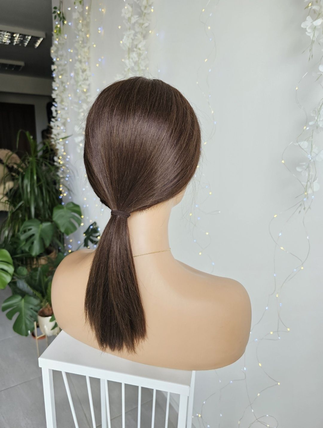 Włosy naturalne Peruka Megan lacefront naturlany brąz