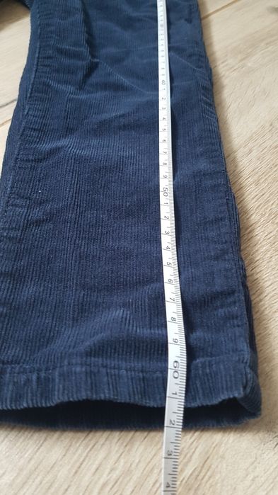 H&M sztruksy spodnie sztruksowe, granatowe, r. 110