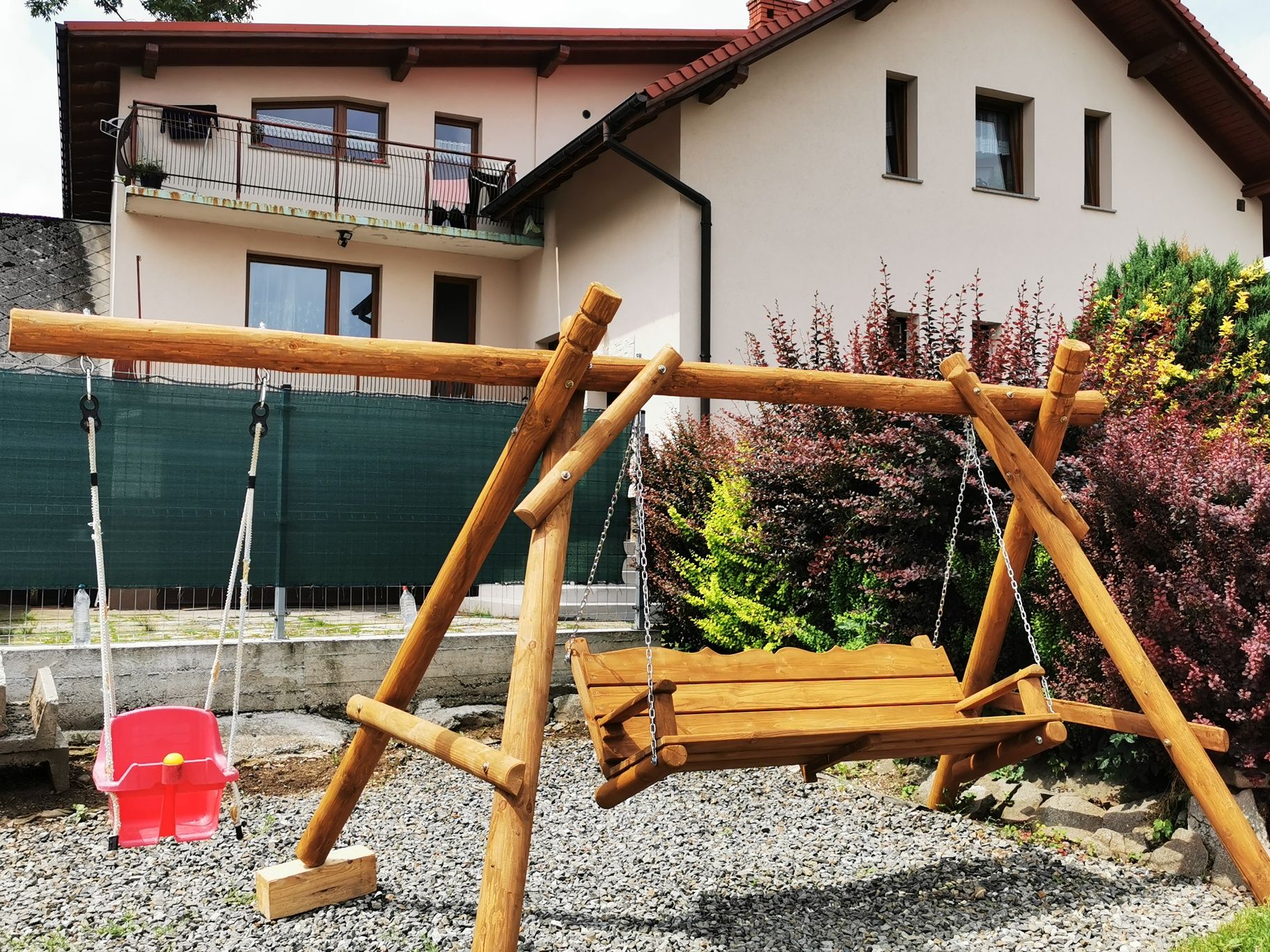 Hustawka Z Grubych Bali Biesiadne Meble Ogrodowe Studnie Góralskie