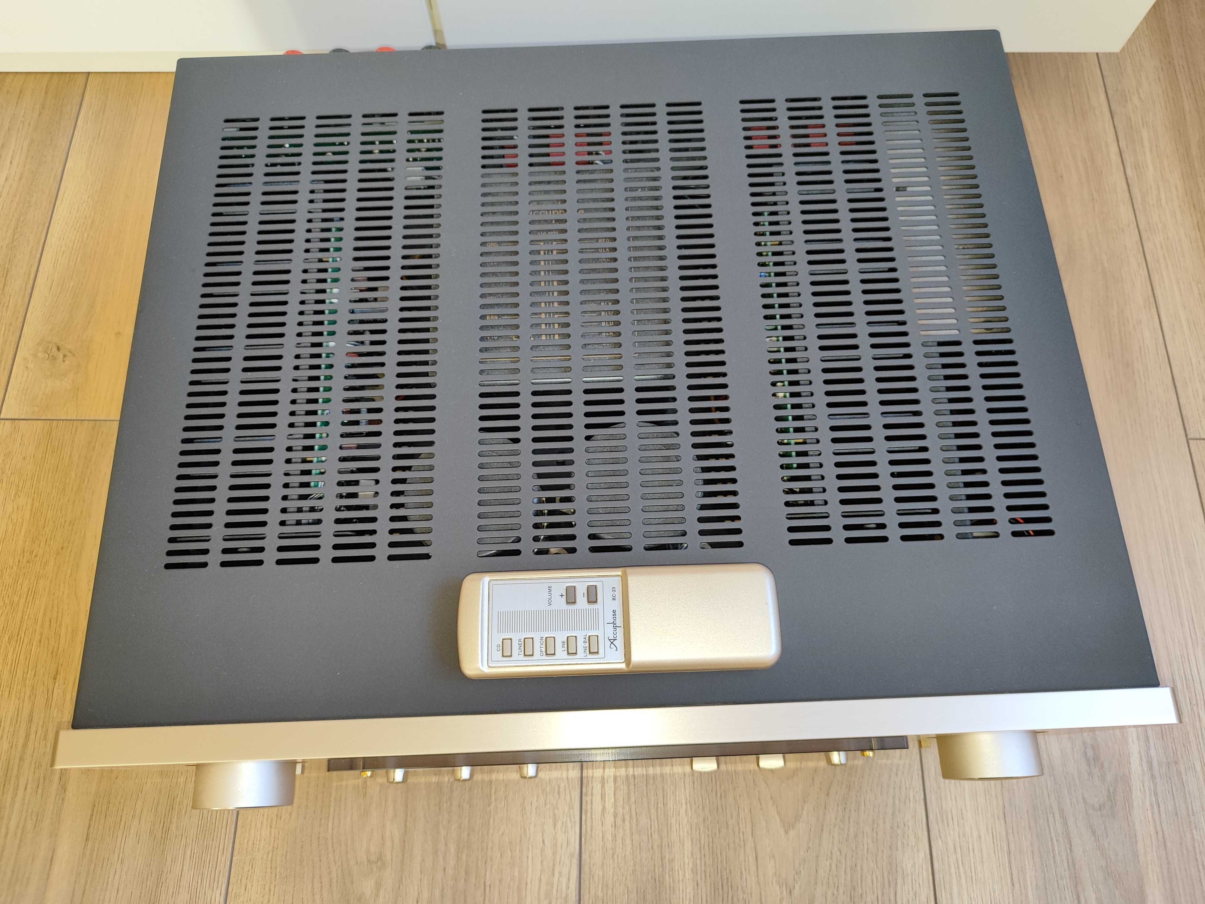 Wzmacniacz Accuphase E-213, doskonały stan, karton, pilot + AD-9