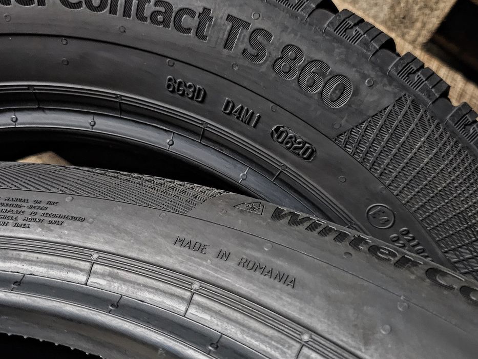 Зима 185/60r16 Continental | 8mm | 2020 | Преміум шини | Пара / 2шт