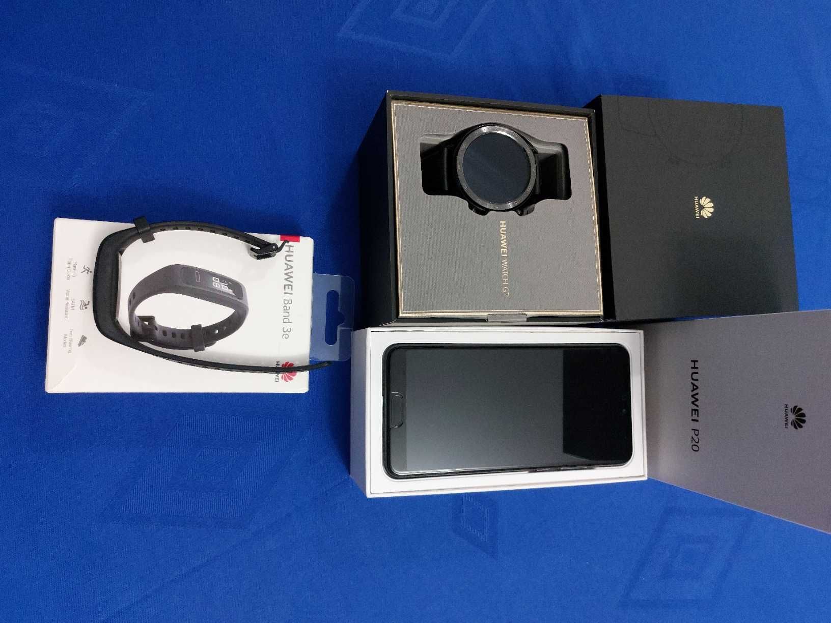 Huawei P20 + Huawei Watch GT + Huawei Band 3e