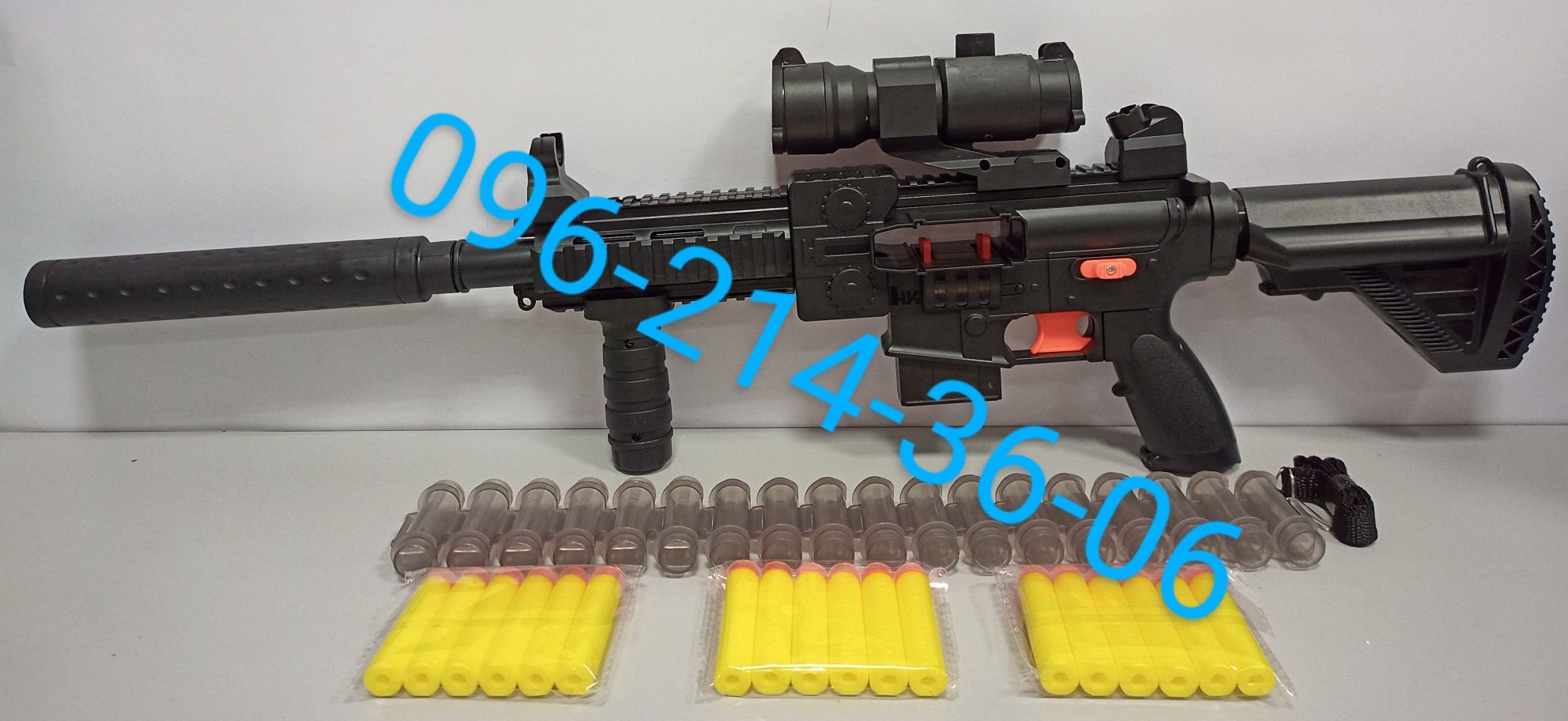 Детский автомат M416 на аккумуляторе, оптический прицел.