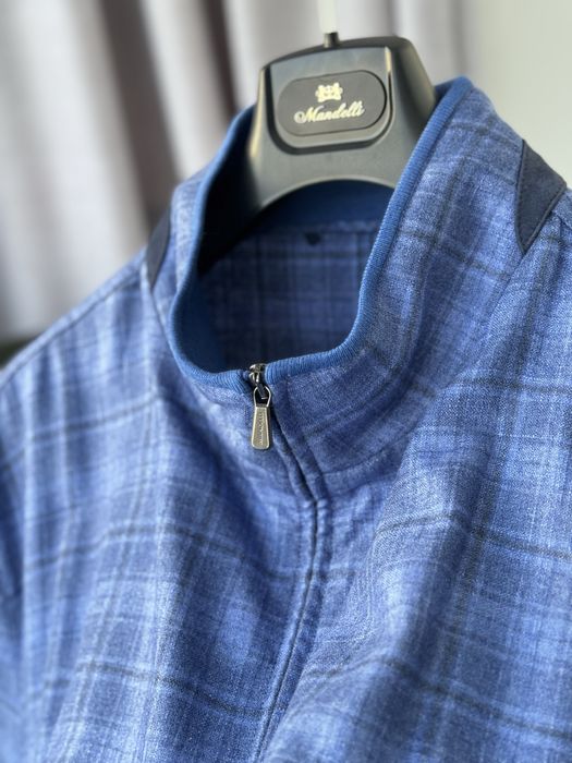 Кашемировая ветровка-бомбер Enrico Mandelli