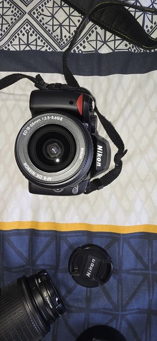 Nikon d60 com 2 lentes 18/55 e 55/200