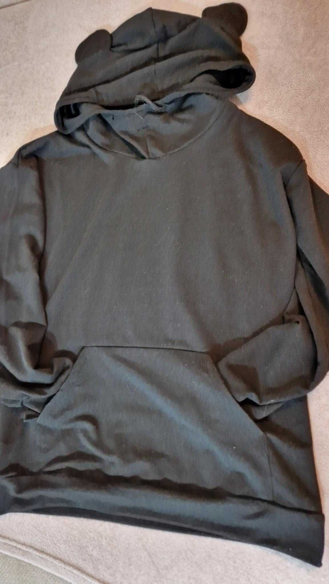 Czarna bluza kangurka rozm L/XL
