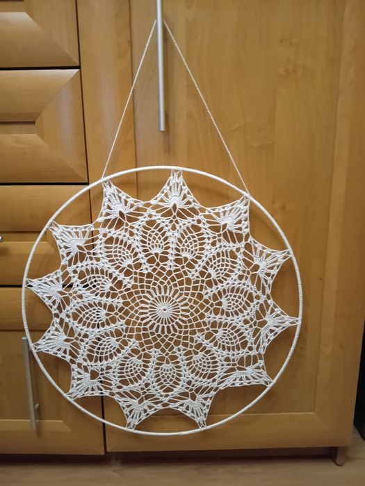 Mandala zawieszka na szydełku  50 cm