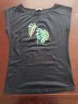 Granatowy t-shirt Tatuum S