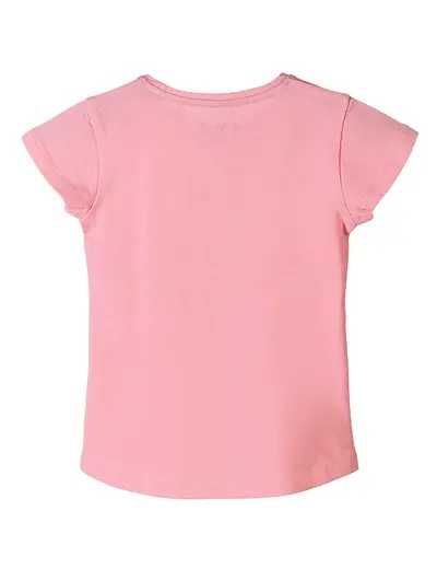 Piękna różowa bluzeczka bluzka 5.10.15. t-shirt ptaszki roz 128