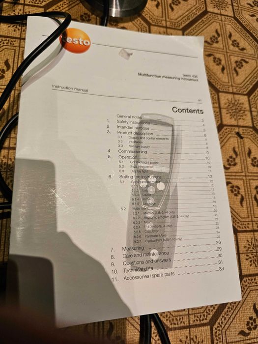 Анемометр testo .