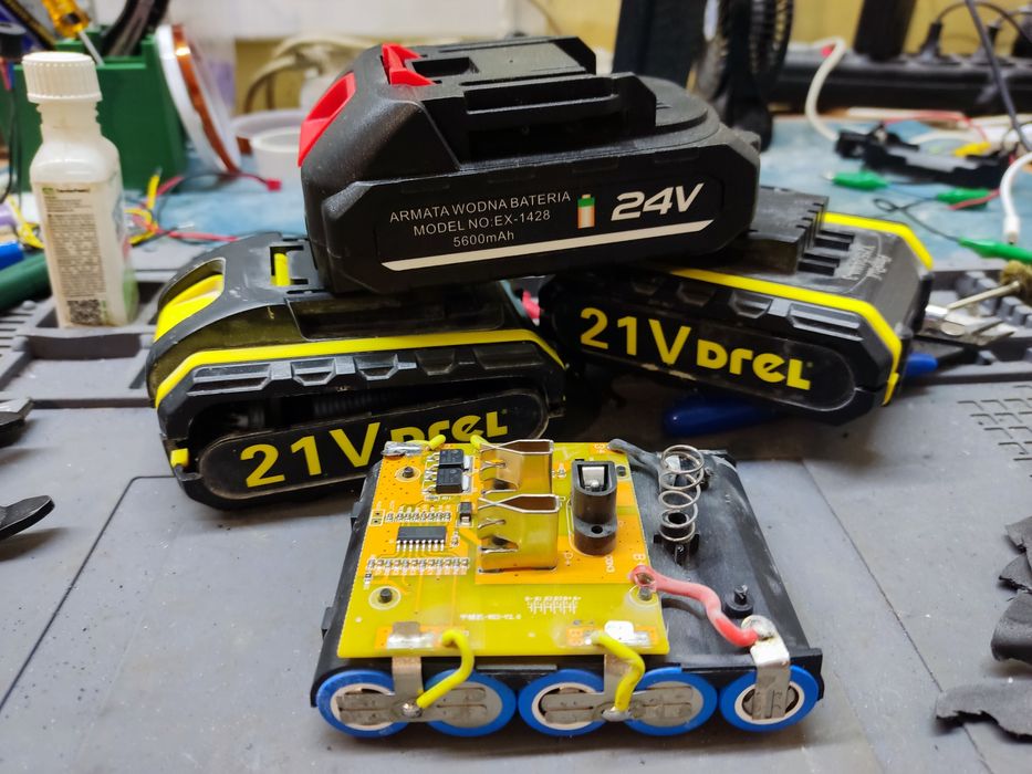 Drel Hilti Tjep Rower Milwaukee REGENERACJA Naprawa Baterii Akumulator