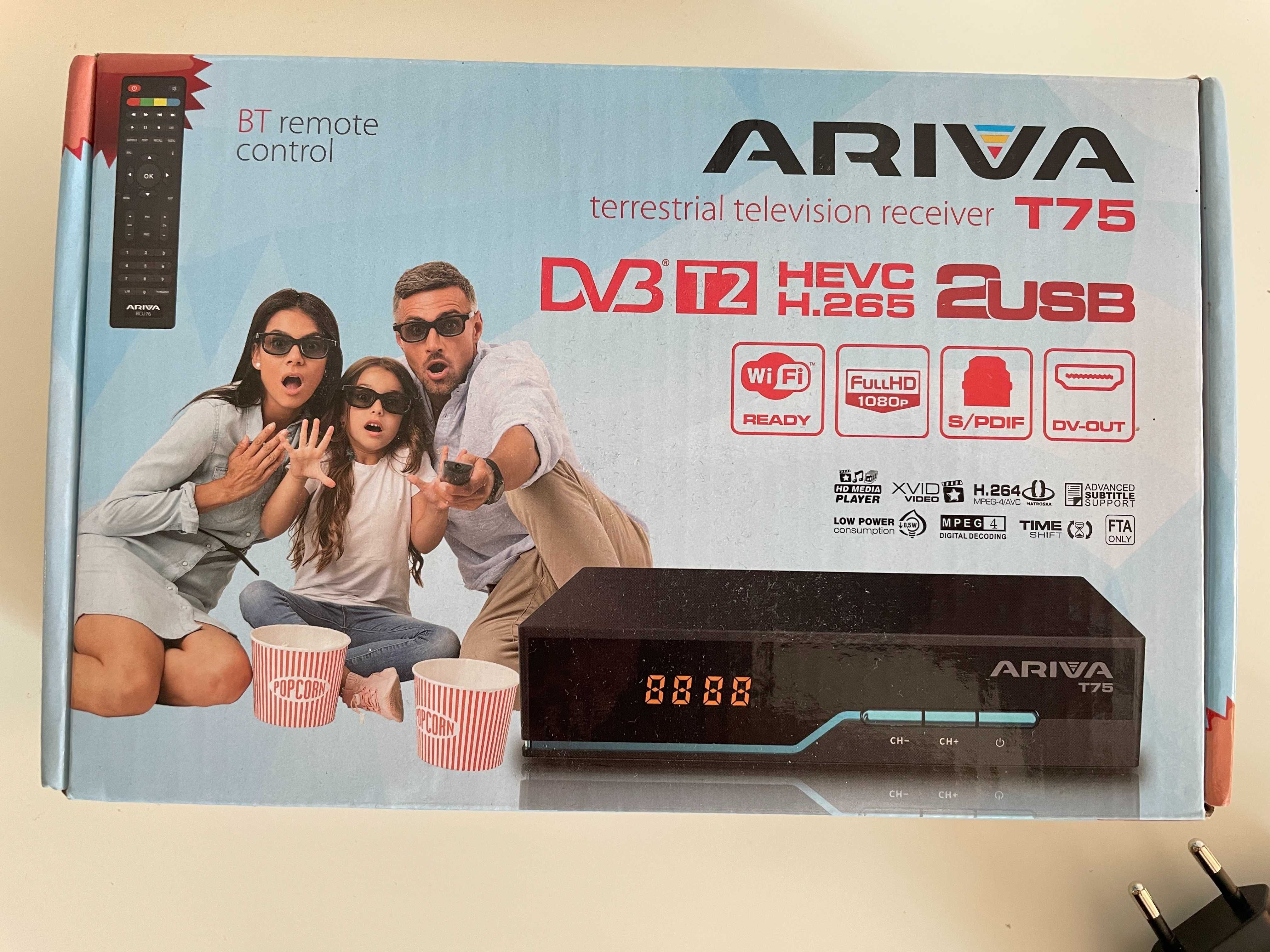 Dekoder TV naziemnej DVB-T/T2 Ferguson Ariva T75