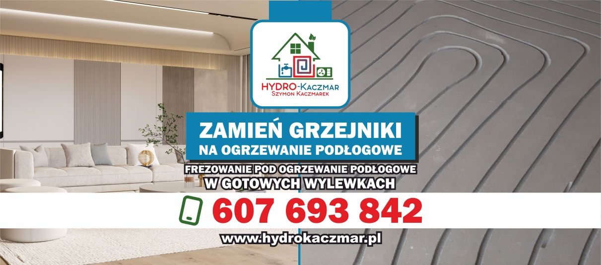Ogrzewanie Podłogowe frezowane